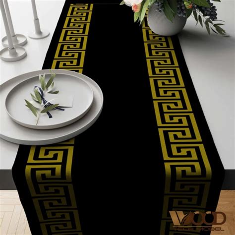 versace table runner|versace coffee table sets.